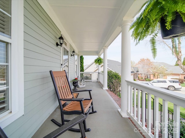 view of balcony