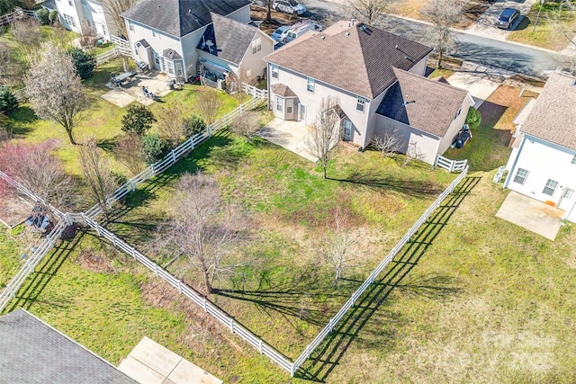 birds eye view of property featuring a residential view