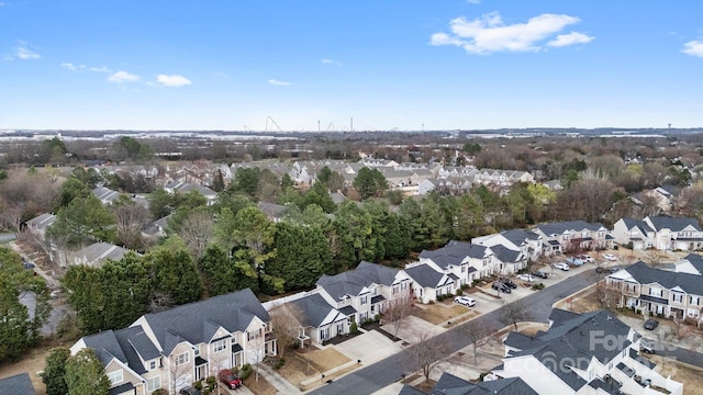 drone / aerial view featuring a residential view