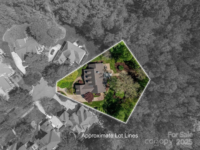 drone / aerial view featuring a residential view