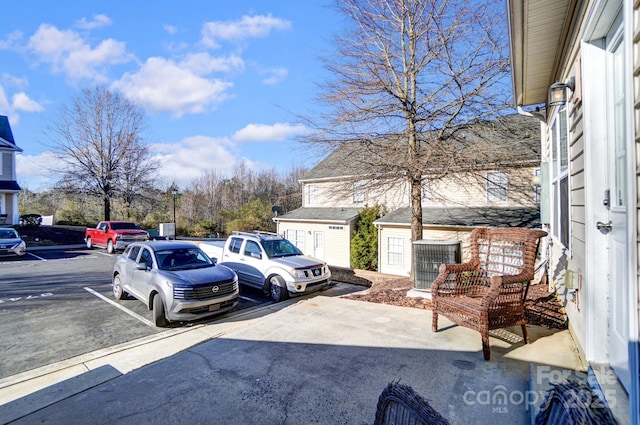 view of uncovered parking lot