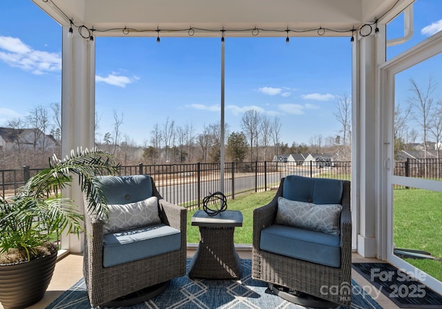 view of sunroom / solarium