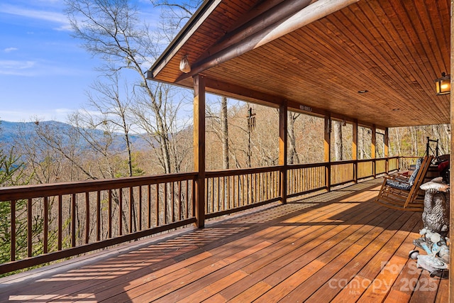 view of wooden terrace