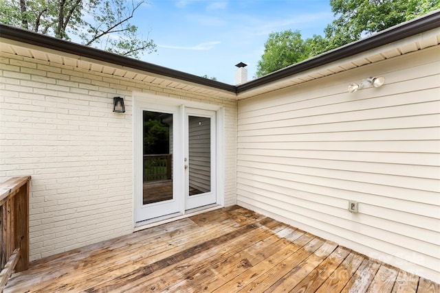 228 Tot Dellinger Rd, Cherryville, NC 28021 - wooden terrace featuring french doors