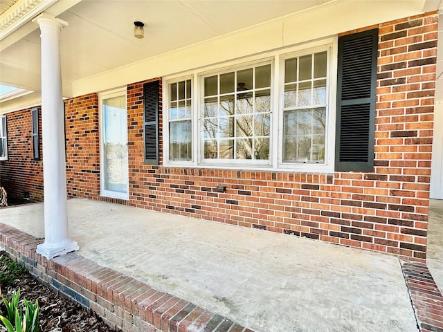 view of patio with covered porch