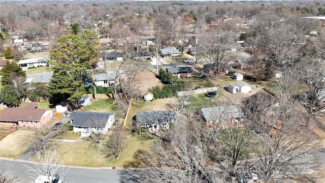 drone / aerial view with a residential view