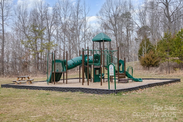 community playground featuring a yard