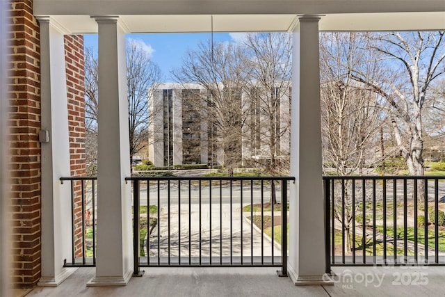 view of balcony