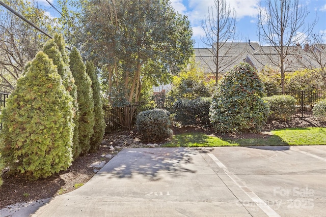 view of patio / terrace featuring fence