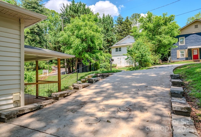 124 Dodge St, Asheville, NC 28803 - view of patio / terrace with an outbuilding