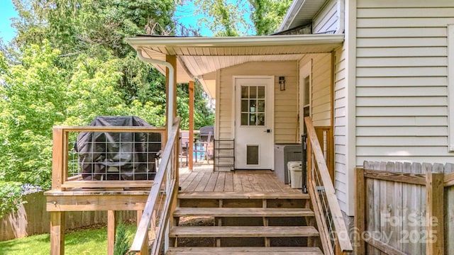 124 Dodge St, Asheville, NC 28803 - view of wooden terrace