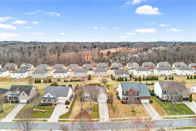 birds eye view of property featuring a residential view