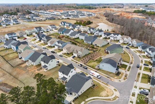 bird's eye view featuring a residential view