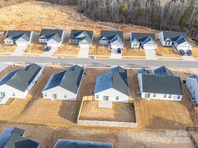 birds eye view of property featuring a residential view