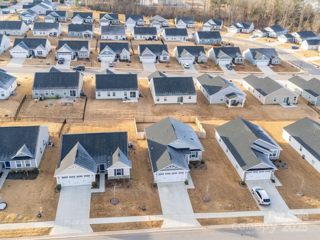 aerial view featuring a residential view