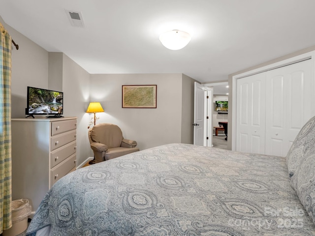 1973 Buffalo Creek Rd, Lake Lure, NC 28746 - bedroom with visible vents and a closet