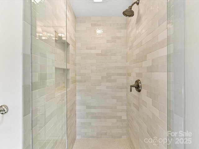 full bath featuring a shower stall