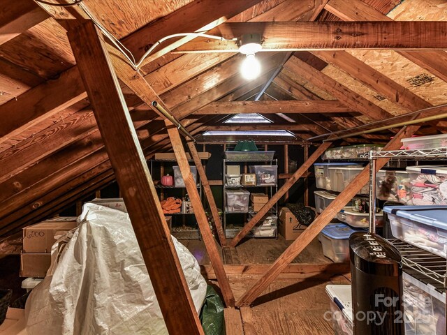 view of attic