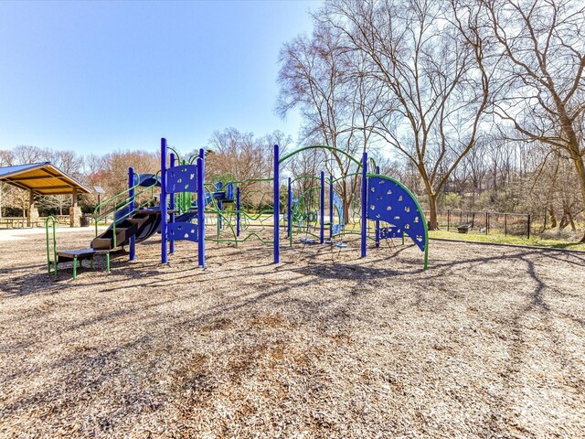 view of community jungle gym