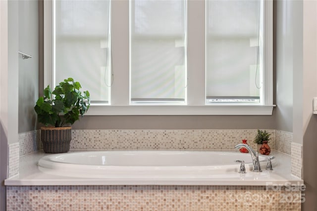 bathroom with a bath