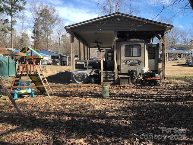 exterior space with a playground