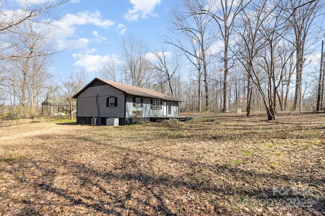 exterior space with cooling unit