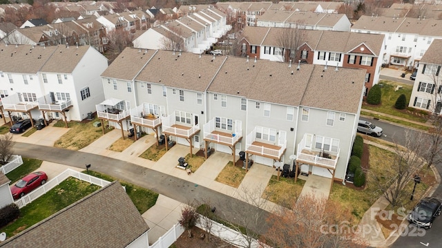 bird's eye view featuring a residential view