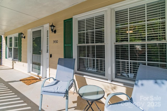 view of patio with covered porch