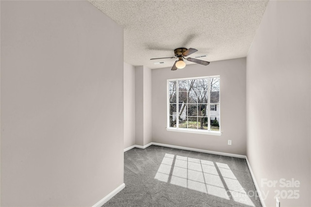 9138 Babbitt Way, Charlotte, NC 28216 - carpeted spare room featuring a textured ceiling and ceiling fan