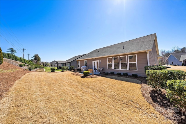 view of back of property