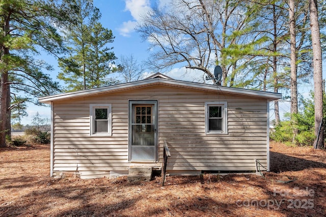 view of back of property