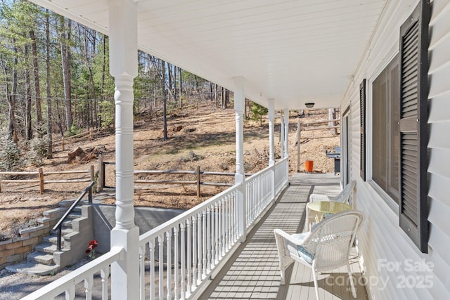 exterior space featuring a porch