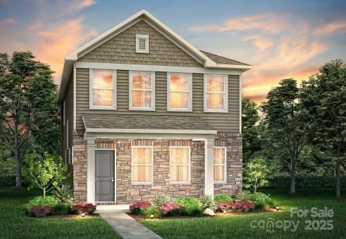 14042 Penbury Ln Unit 334, Charlotte, NC 28278 - craftsman house with a lawn