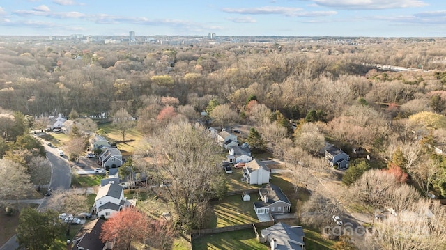 aerial view with a view of trees