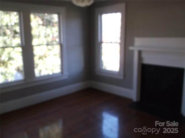 unfurnished living room with a healthy amount of sunlight