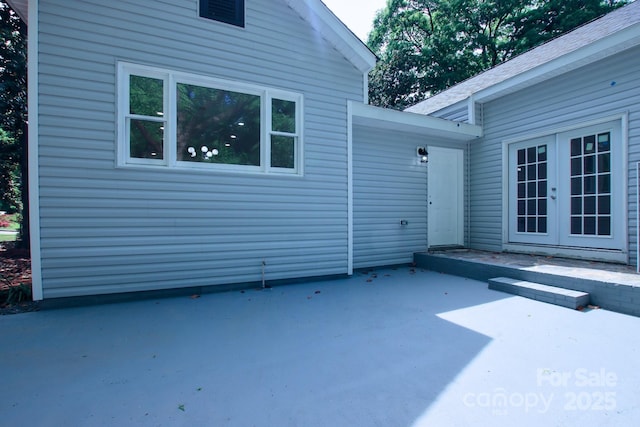 view of patio / terrace with french doors