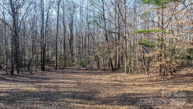 view of landscape featuring a view of trees