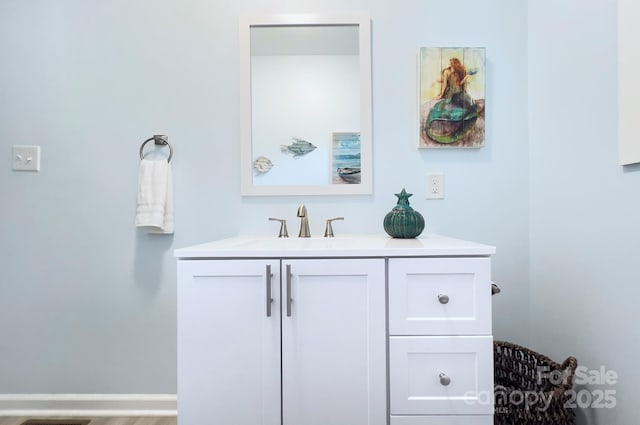 bathroom featuring vanity