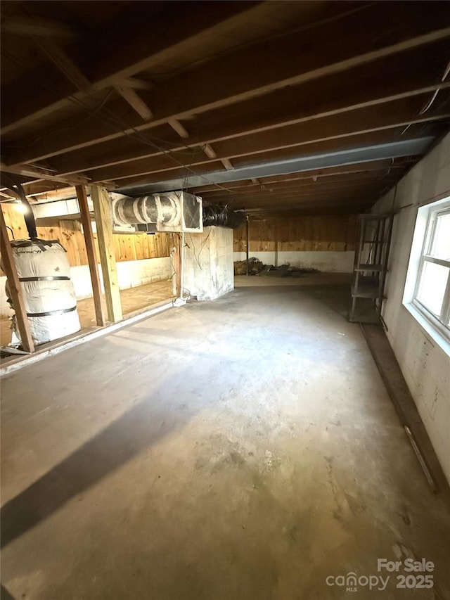 view of basement