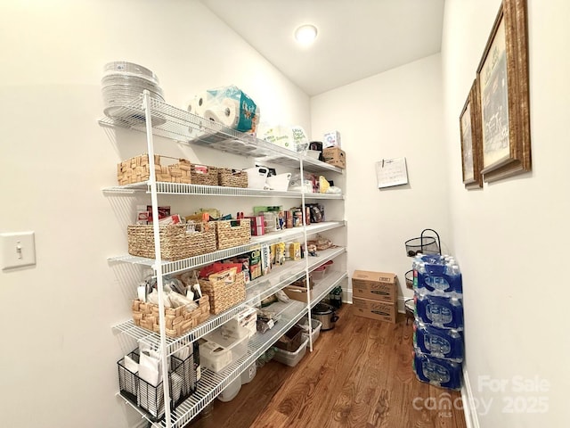 view of pantry