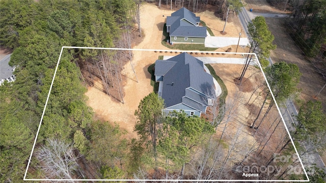 birds eye view of property