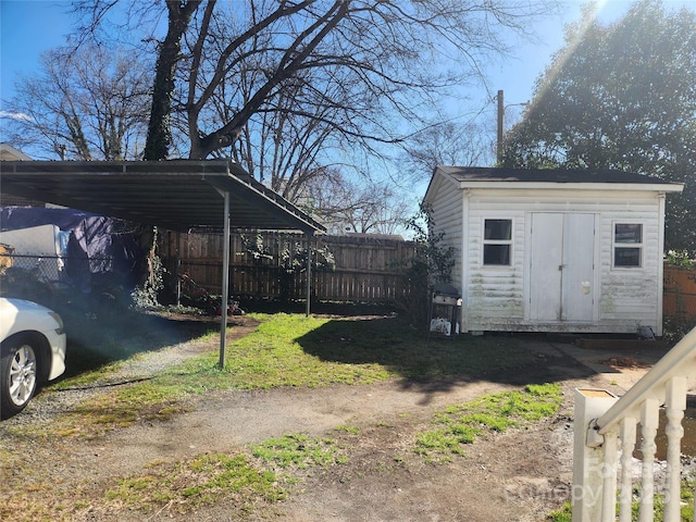 exterior space featuring fence