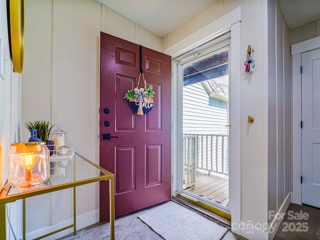 view of foyer