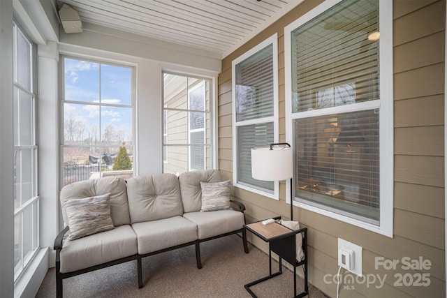 view of sunroom