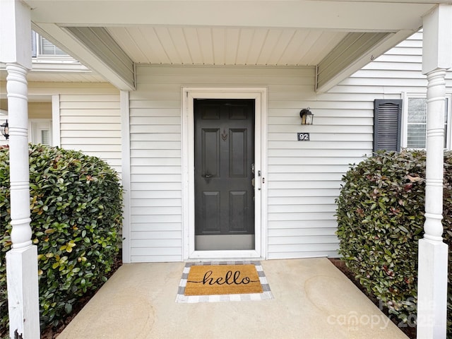 view of entrance to property