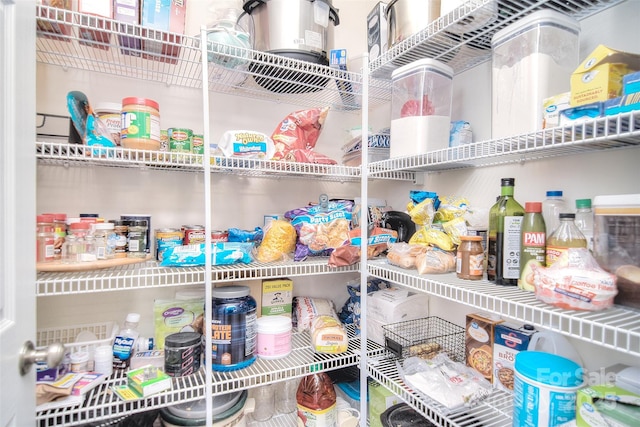 view of pantry