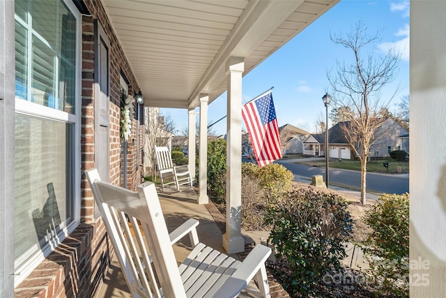 view of patio / terrace featuring covered porch