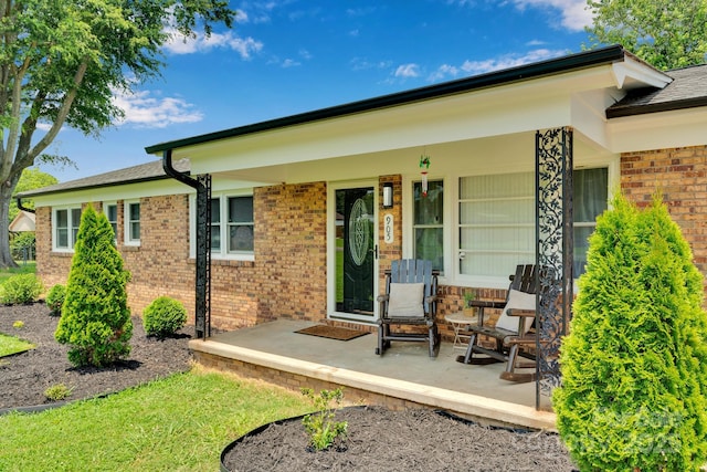 905 Blalock Dr, Kings Mountain, NC 28086 - back of house featuring brick siding and a porch