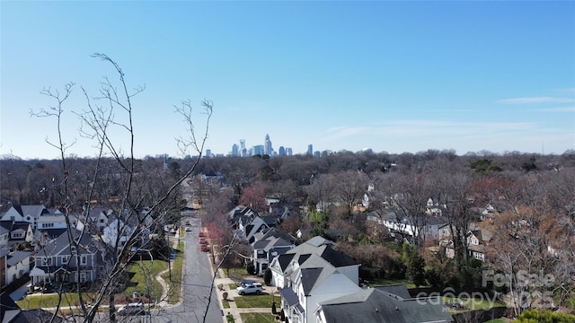bird's eye view with a residential view