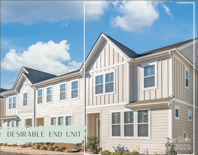 view of front of home featuring board and batten siding